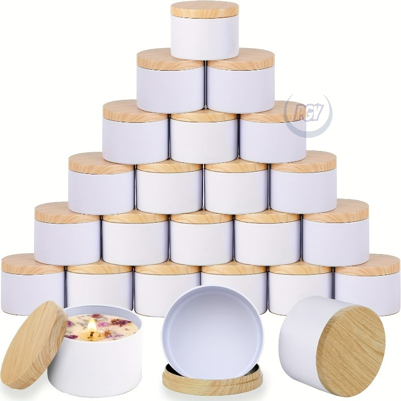 화이트 메탈 캔들 자 캔들 제작 도구 세트 4온스 캔들 - Candle Making Jars With Lids 리뷰 및 가격