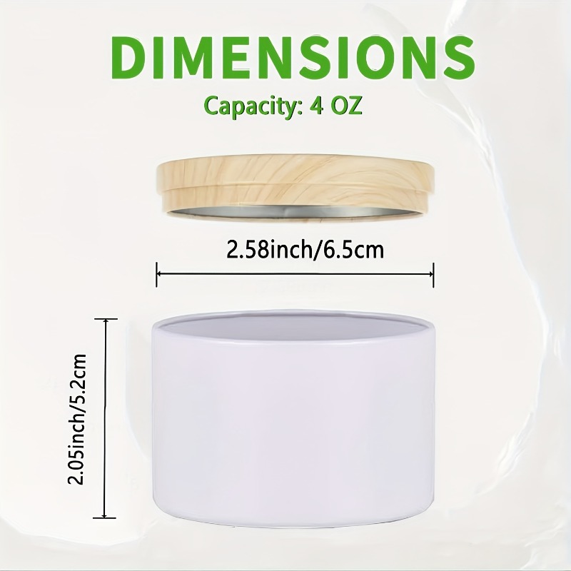 화이트 메탈 캔들 자 캔들 제작 도구 세트 4온스 캔들 - Candle Making Jars With Lids 리뷰 및 가격