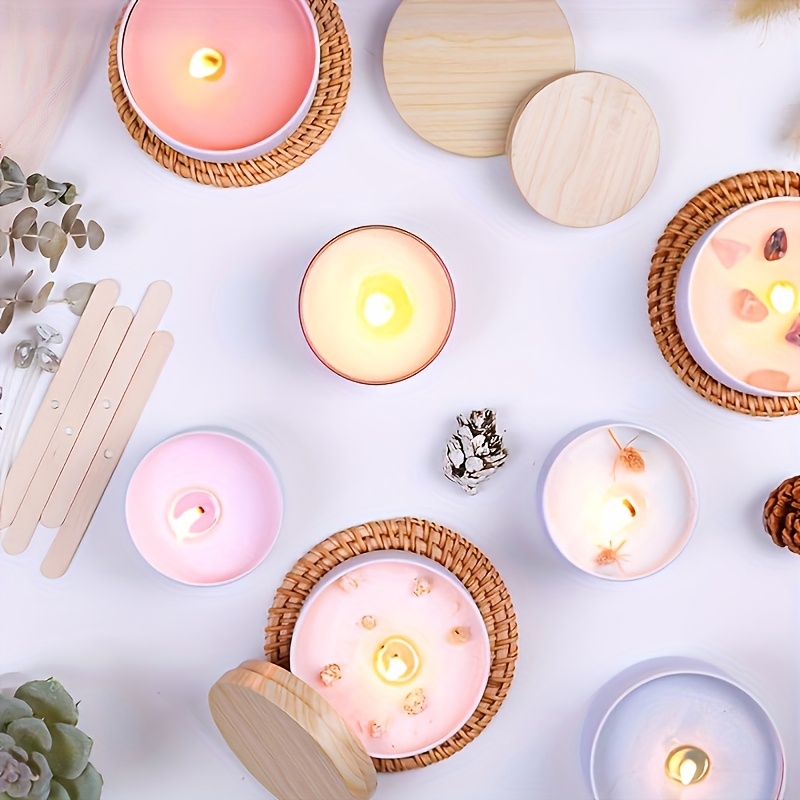 화이트 메탈 캔들 자 캔들 제작 도구 세트 4온스 캔들 - Candle Making Jars With Lids 리뷰 및 가격