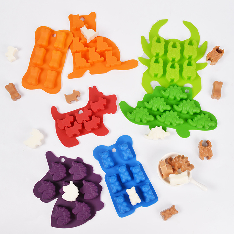 동물 곰 고양이 모양 실리콘 베이킹 몰드, 토끼 개 뼈 - Candle Making Kits 리뷰 및 가격