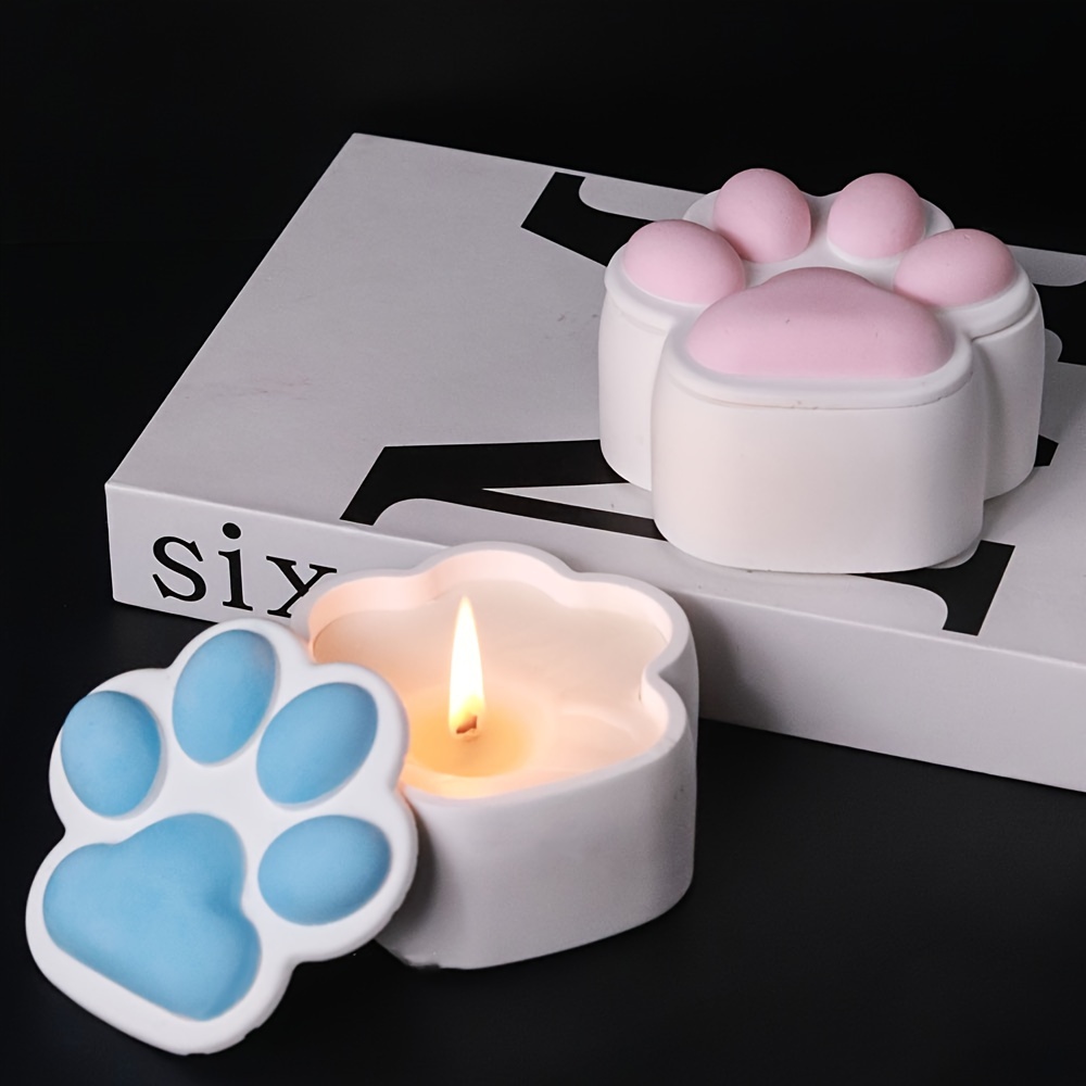 고양이 발톱 모양 보관함 실리콘 몰드 DIY 뚜껑付き  - Candle Making Jars With Lids 리뷰 및 가격