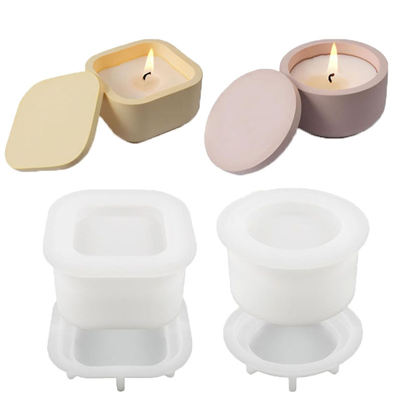 1 세트 DIY 양초 항아리 뚜껑이있는 실리콘 몰드-아 - Candle Making Jars With Lids 리뷰 및 가격