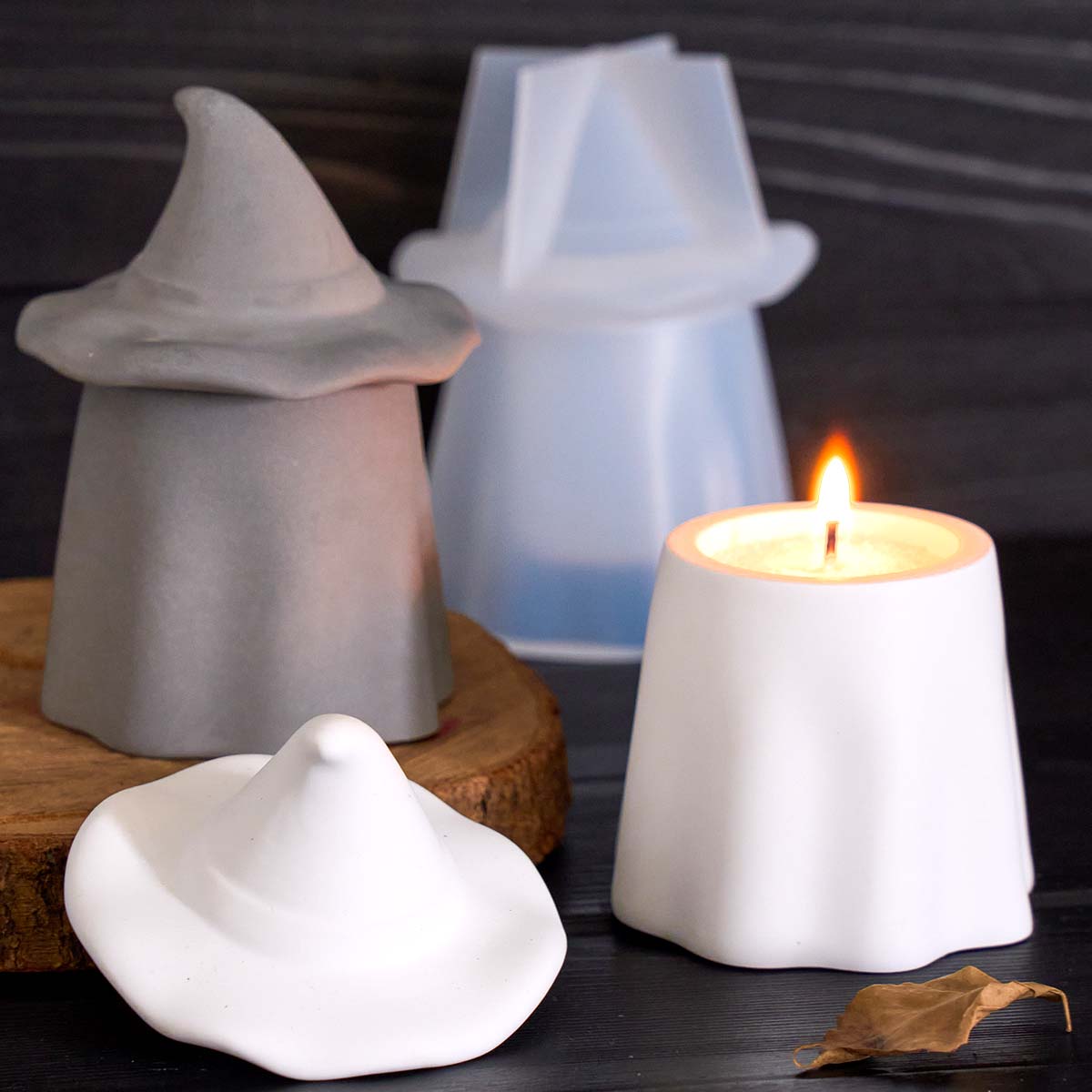 유령 마법사 양초 용기 실리콘 몰드 DIY 뚜껑 포함  - Candle Making Jars With Lids 리뷰 및 가격
