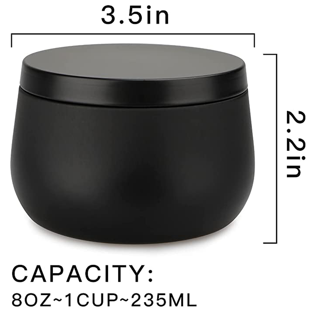 12개입 8온스 화이트 블랙 골드 메탈 캔들 용기(뚜껑 - Tin Container Lid 리뷰 및 가격