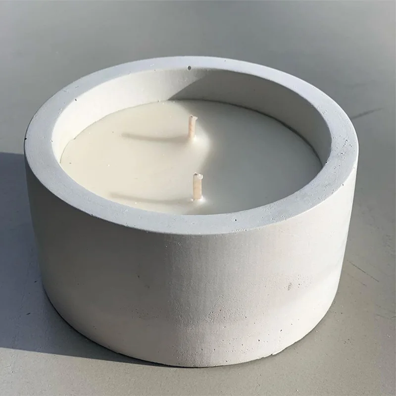 3 크기 촛불 컵 홀더에 대 한 라운드 시멘트 콘크리트 - Candle Making Jug 리뷰 및 가격